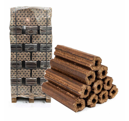 Dřevěné brikety - topné brikety - PINI KAY (9860 kg/pal)